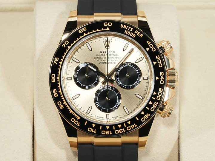 ロレックス デイトナ Ref.126518LN イエローゴールド ゴールデンxブライトブラック文字盤 未使用 xfysrc8t