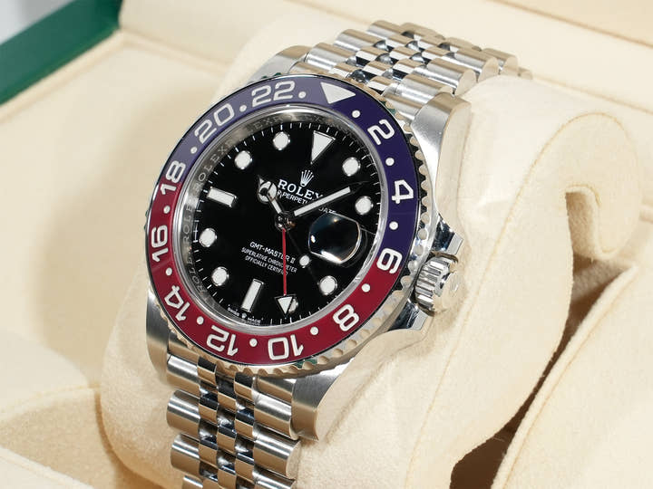 ロレックス GMTマスターII Ref.126710BLRO ステンレススチール ブラック文字盤 ジュビリーブレスレット 美中古 mctdg3mb