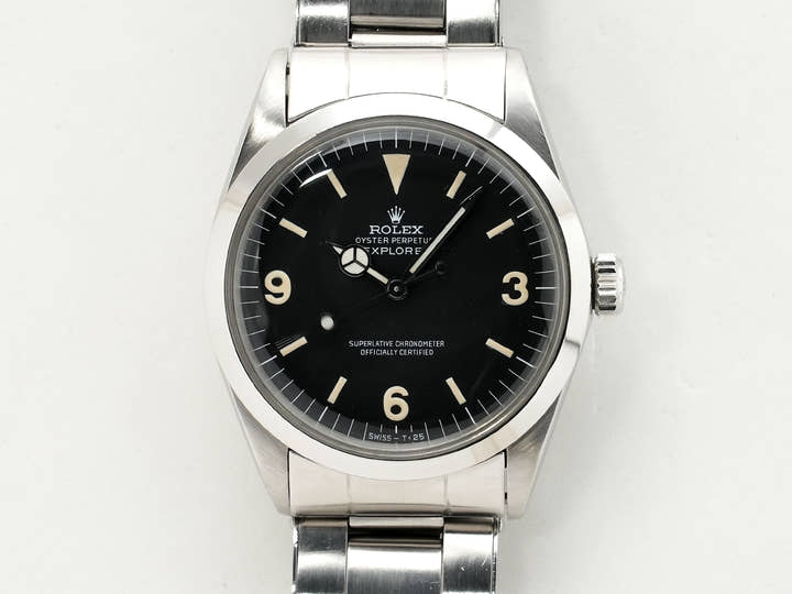 ロレックス エクスプローラーI Ref.1016 ステンレススチール ブラック文字盤 中古 yrv6o3ns