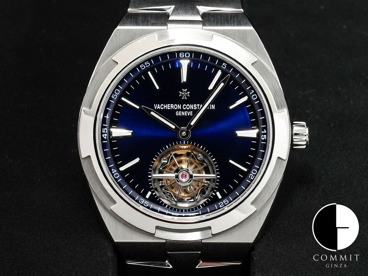 ヴァシュロンコンスタンタン オーヴァーシーズ トゥールビヨン Ref.6000V/110A-B544 ステンレススチール ブルー文字盤 中古 rum8wuen
