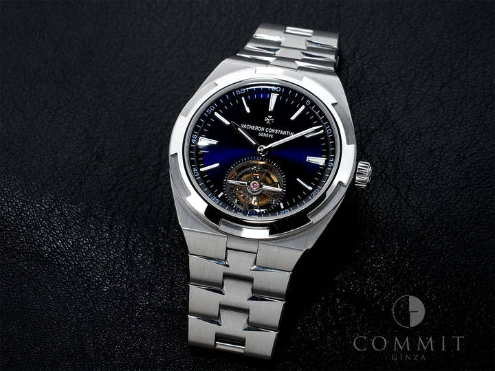 ヴァシュロンコンスタンタン オーヴァーシーズ トゥールビヨン Ref.6000V/110A-B544 ステンレススチール ブルー文字盤 中古 rum8wuen
