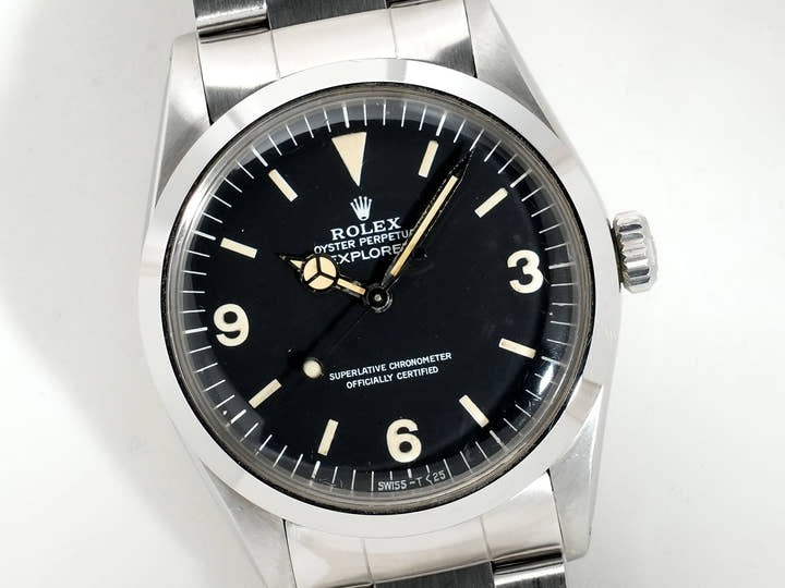 ロレックス エクスプローラーI Ref.1016 ステンレススチール ブラック文字盤 中古 jnwkn5yz