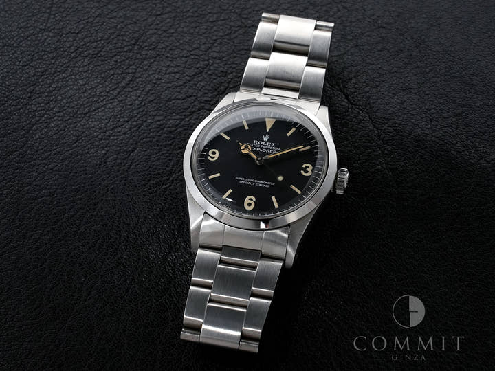 ロレックス エクスプローラーI Ref.1016 ステンレススチール ブラック文字盤 中古 jnwkn5yz