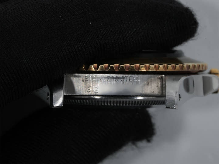 ロレックス GMTマスター Ref.1675/3 ステンレススチール/イエローゴールド ブラック文字盤 オイスターブレスレット 中古 3rf35fkh