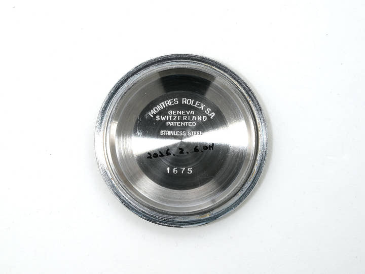 ロレックス GMTマスター Ref.1675/3 ステンレススチール/イエローゴールド ブラック文字盤 オイスターブレスレット 中古 3rf35fkh