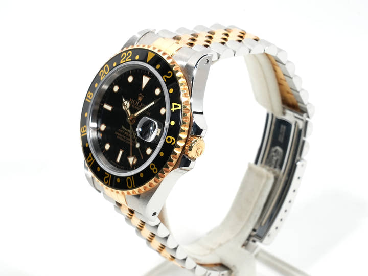 ロレックス GMTマスターII TIFFANY&CO. Ref.16713 ステンレススチール/イエローゴールド ブラック文字盤 美中古 vjff9ry7