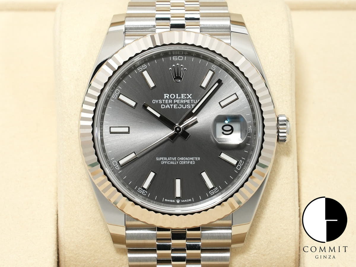 Rolex Datejust 41 Ref. 126334 Stainless Steel/White Gold Slate Dial Jubilee Bracelet Unused xov9ucym