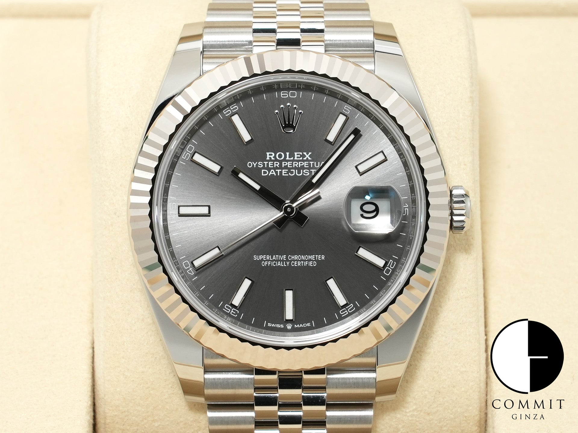 Rolex Datejust 41 Ref. 126334 Stainless Steel/White Gold Slate Dial Jubilee Bracelet Unused xov9ucym