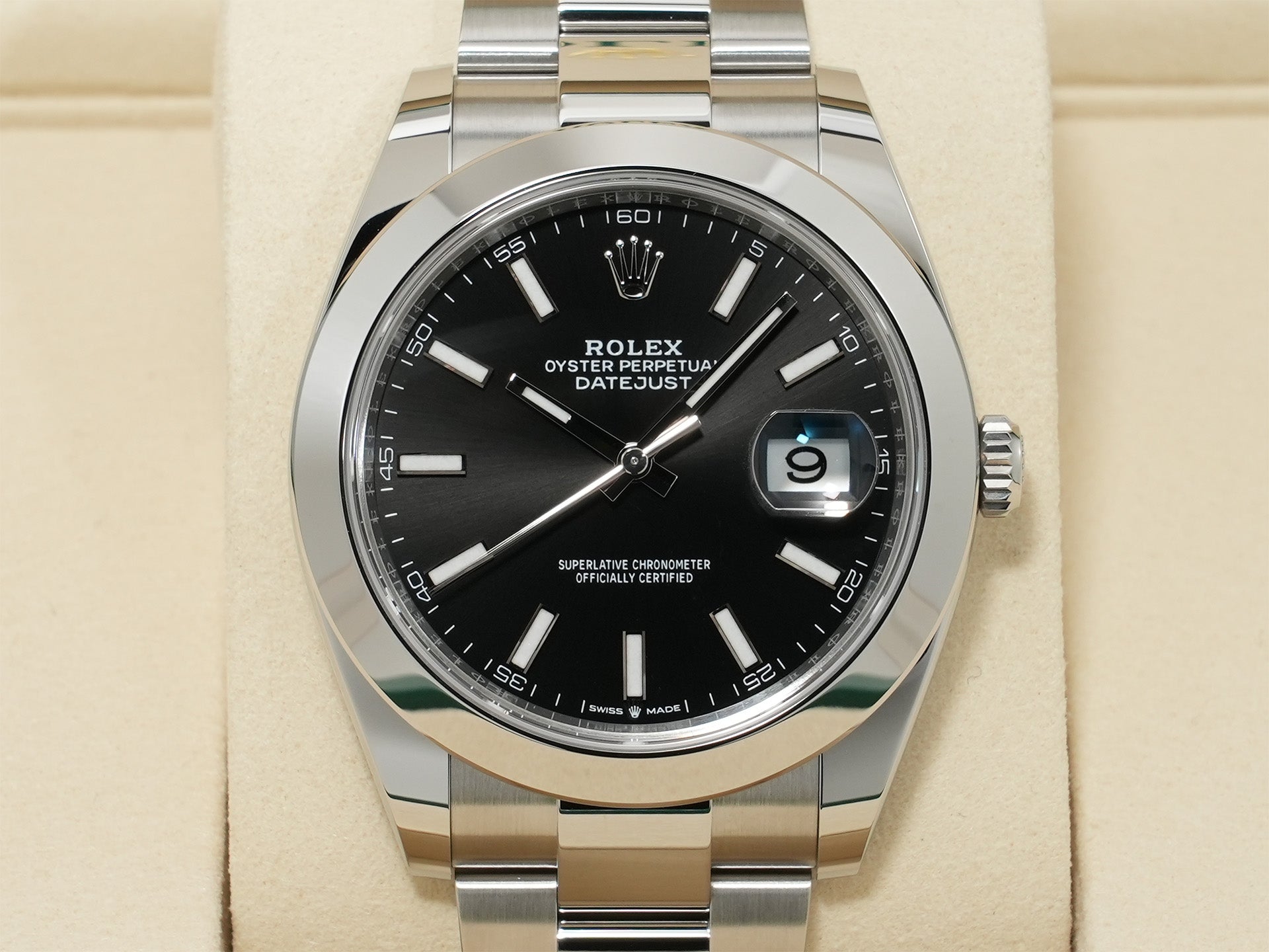 Rolex Datejust 41 Ref. 126300 Stainless Steel Black Dial Oyster Bracelet Unused eood8z3q