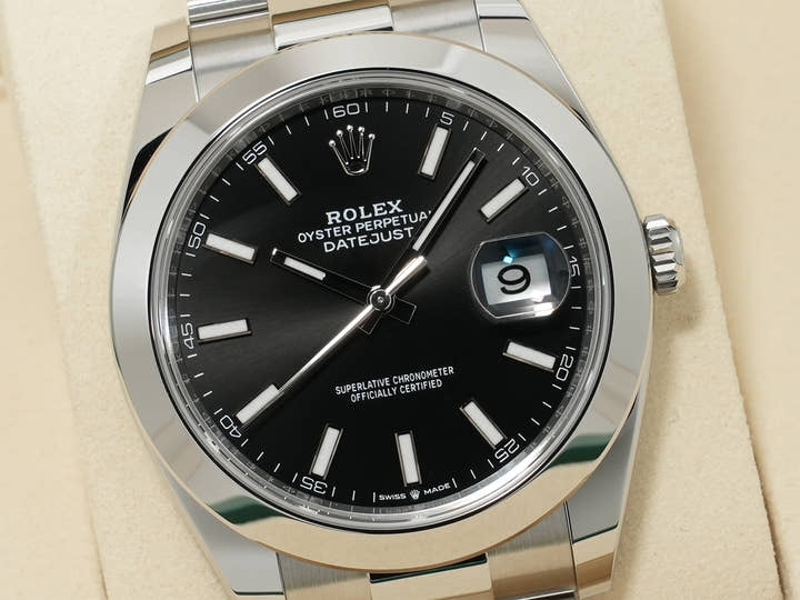 Rolex Datejust 41 Ref. 126300 Stainless Steel Black Dial Oyster Bracelet Unused eood8z3q