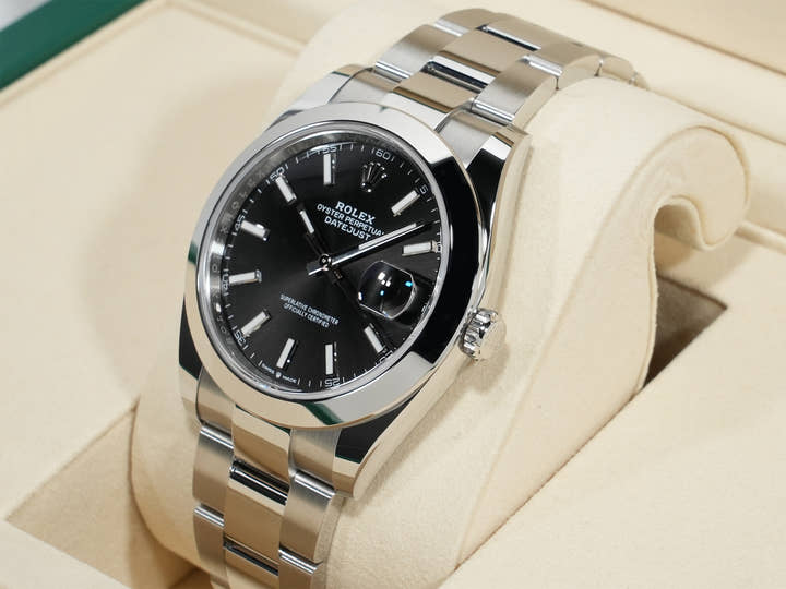 Rolex Datejust 41 Ref. 126300 Stainless Steel Black Dial Oyster Bracelet Unused eood8z3q