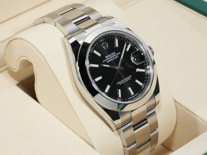 Rolex Datejust 41 Ref. 126300 Stainless Steel Black Dial Oyster Bracelet Unused eood8z3q