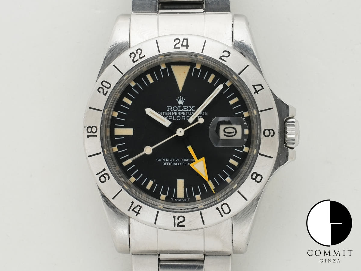 Pre-owned Rolex Explorer II Ref. 1655 Stainless Steel Black Dial Oyster Bracelet mdct9y62