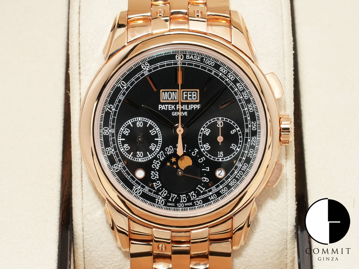 Patek Philippe Perpetual Calendar Chronograph Ref. 5270/1R-001 Rose Gold Ebony Black Soleil Dial Excellent Condition gpwqjeac