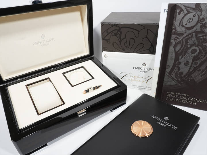 Patek Philippe Perpetual Calendar Chronograph Ref. 5270/1R-001 Rose Gold Ebony Black Soleil Dial Excellent Condition gpwqjeac