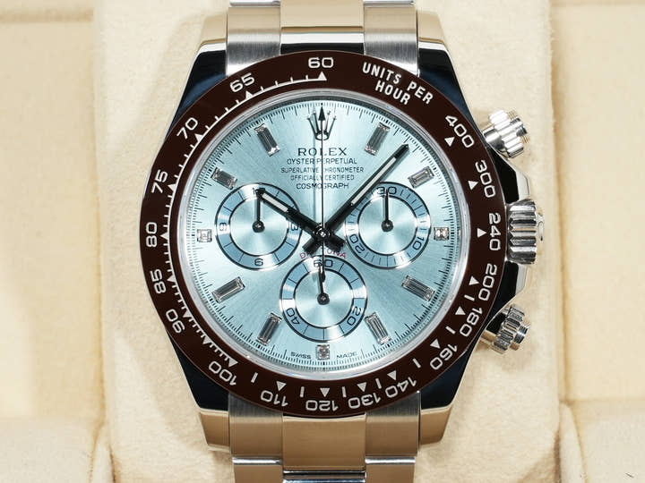 Rolex Daytona Ref. 116506A Platinum Ice Blue Dial Excellent Condition cnu9x7o3