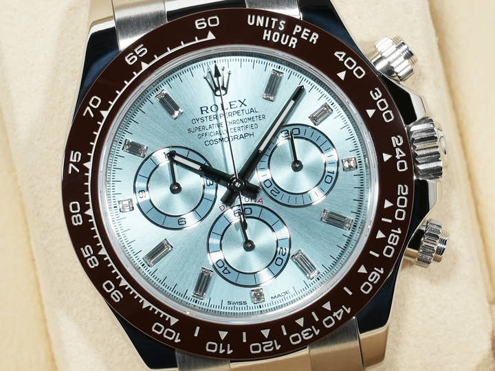 Rolex Daytona Ref. 116506A Platinum Ice Blue Dial Excellent Condition cnu9x7o3