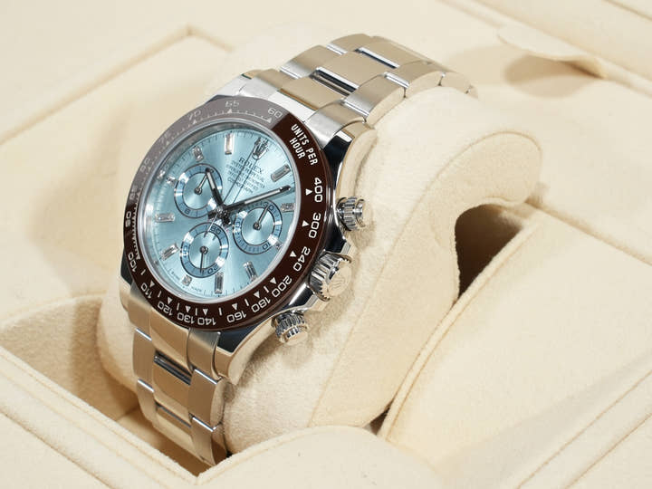 Rolex Daytona Ref. 116506A Platinum Ice Blue Dial Excellent Condition cnu9x7o3