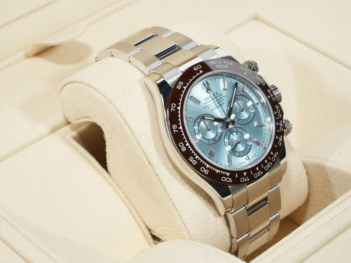 Rolex Daytona Ref. 116506A Platinum Ice Blue Dial Excellent Condition cnu9x7o3