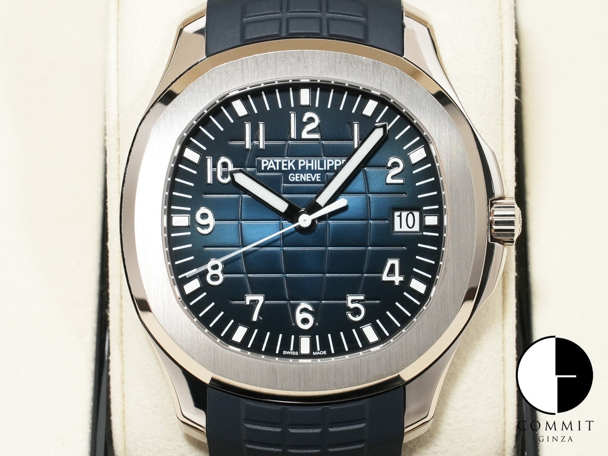 パテックフィリップ アクアノート Ref.5168G-001 ホワイトゴールド ミッドナイトブルー文字盤 中古 6fgadyjf