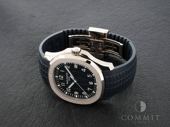 パテックフィリップ アクアノート Ref.5168G-001 ホワイトゴールド ミッドナイトブルー文字盤 中古 6fgadyjf