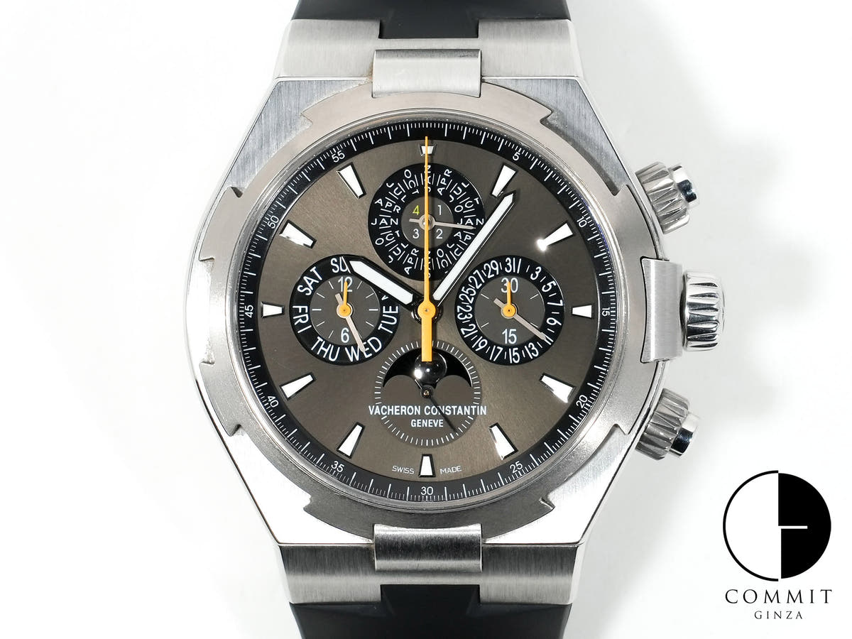 ヴァシュロンコンスタンタン オーヴァーシーズ パーペチュアルカレンダー クロノグラフ Ref.49020/000W-9656 ステンレススチール グレー文字盤 中古 v3zsop3a