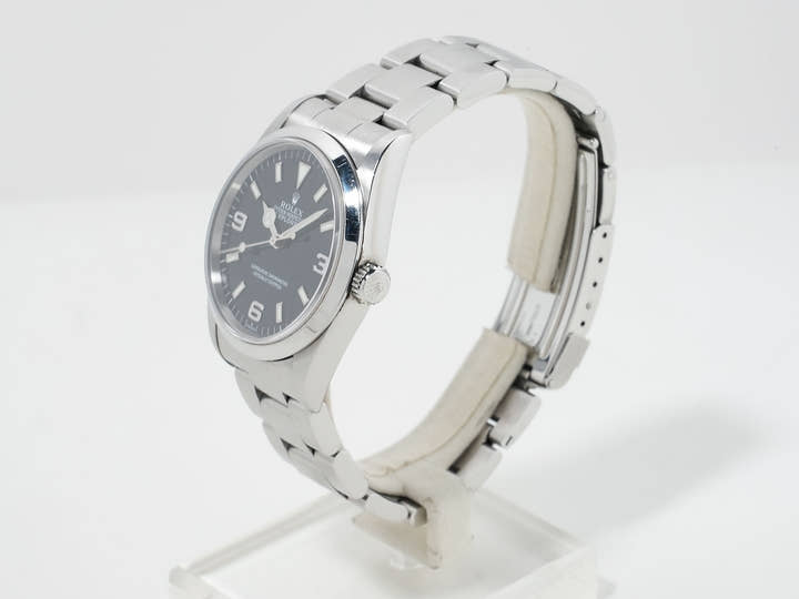 ロレックス エクスプローラーI Ref.14270 ステンレススチール ブラック文字盤 オイスターブレスレット 中古 5tncq3u7