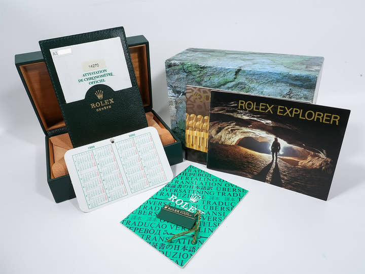 ロレックス エクスプローラーI Ref.14270 ステンレススチール ブラック文字盤 オイスターブレスレット 中古 5tncq3u7