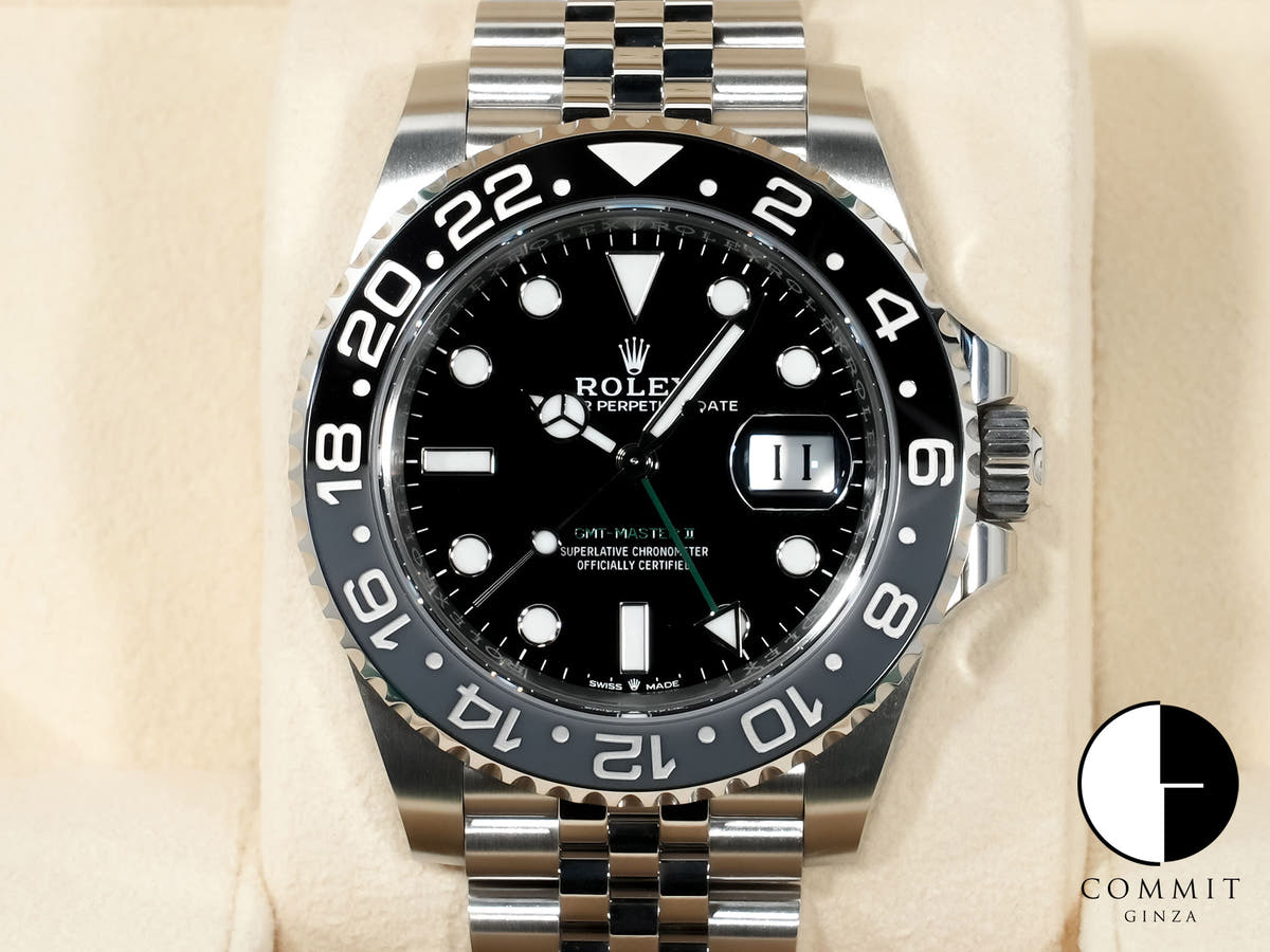 Rolex GMT-Master II Ref. 126710GRNR Stainless Steel Black Dial Jubilee Bracelet Unused 2qmr4fwt