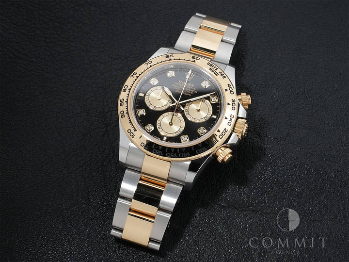 ロレックス デイトナ Ref.126503G ステンレススチール/イエローゴールド ブラックxゴールデンx8Pダイヤ文字盤 中古 wxiyhapz