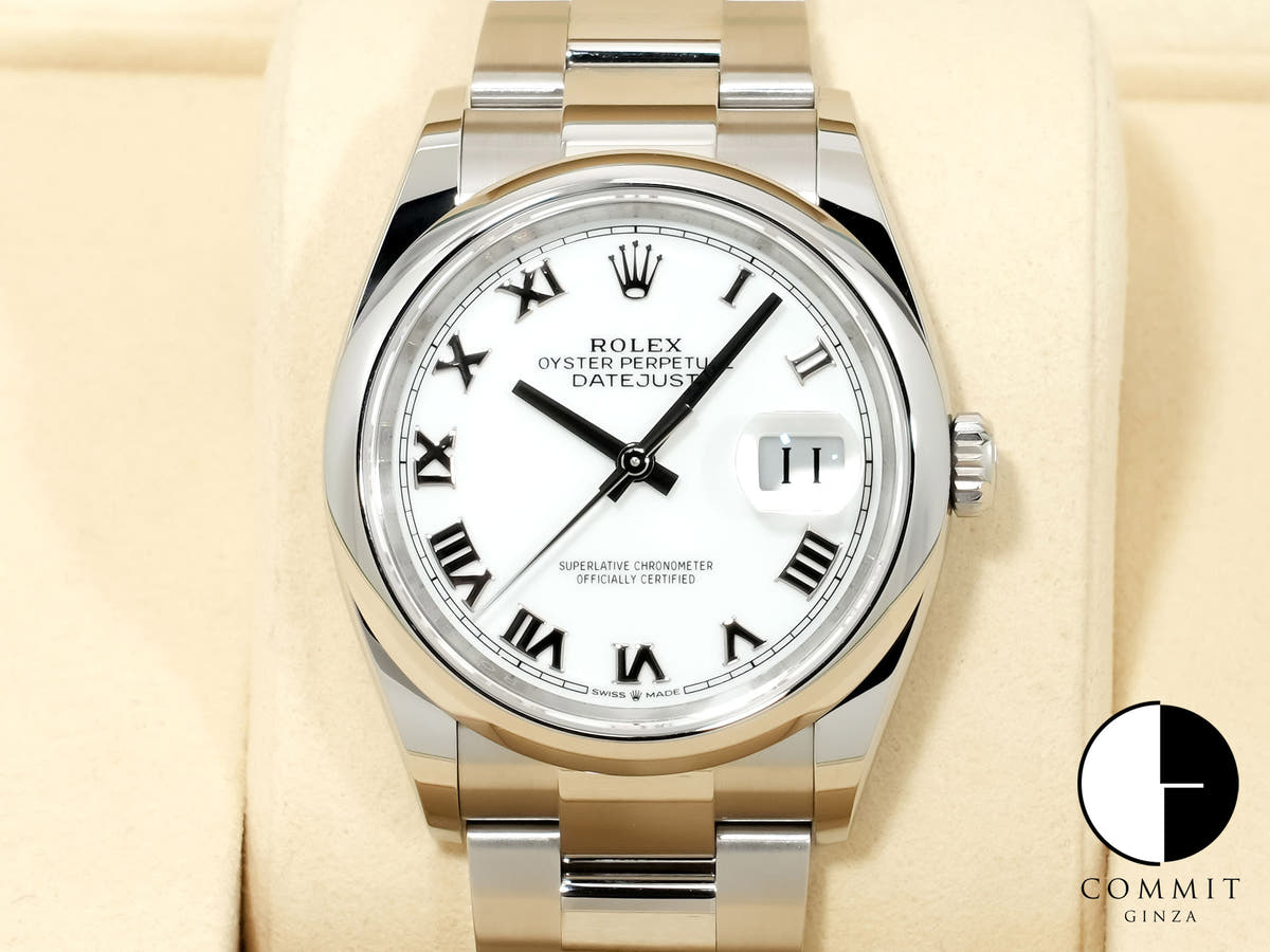 ロレックス デイトジャスト36 Ref.126200 ステンレススチール ホワイト文字盤 オイスターブレスレット 未使用 vk364kmu