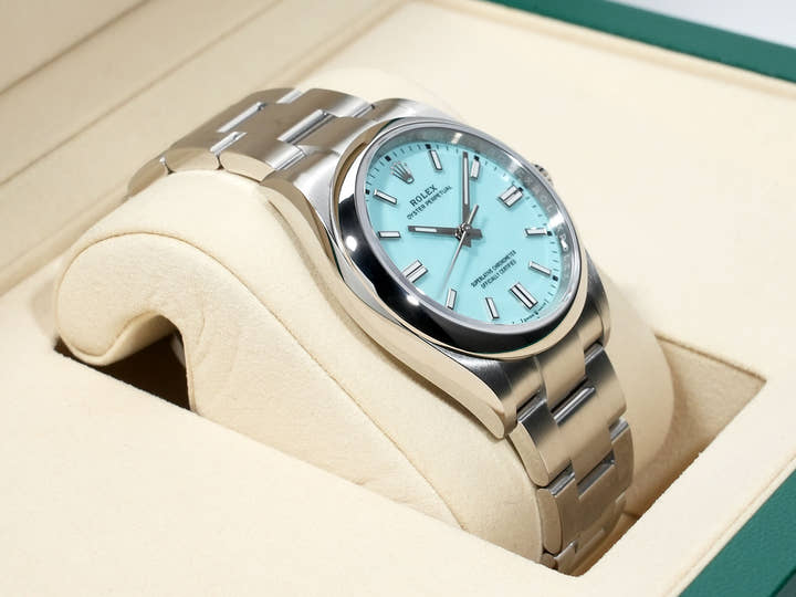 ロレックス オイスターパーペチュアル36 Ref.126000 ステンレススチール ターコイズ文字盤 未使用 xfv79h49