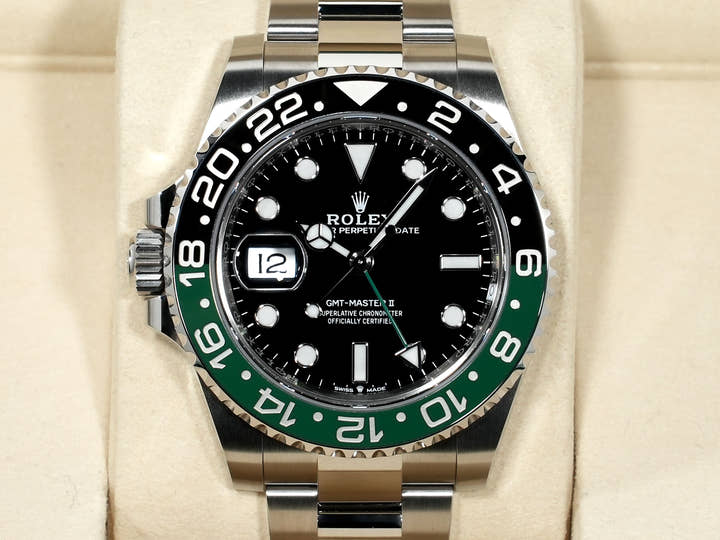 Rolex GMT-Master II Ref. 126720VTNR Stainless Steel Black Dial Oyster Bracelet Unused ff8hs5d9