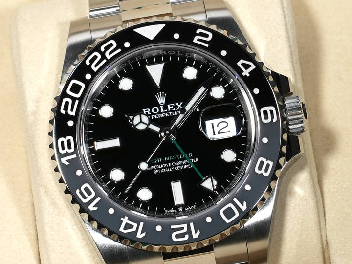 Rolex GMT-Master II Ref. 126710GRNR Stainless Steel Black Dial Oyster Bracelet Unused jyvicpv4