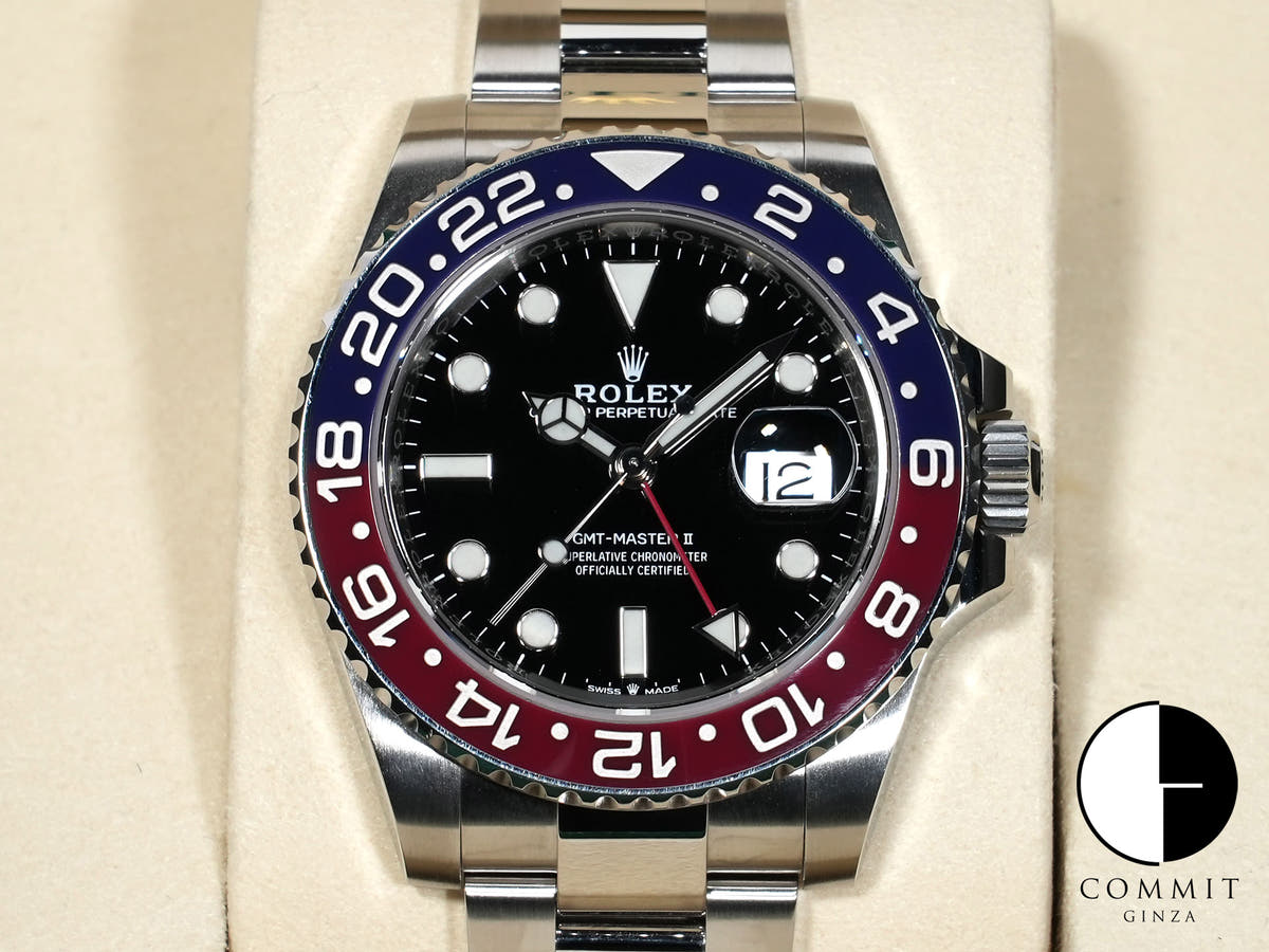 Rolex GMT-Master II Ref. 126710BLRO Stainless Steel Black Dial Oyster Bracelet Excellent Condition krgqtemk