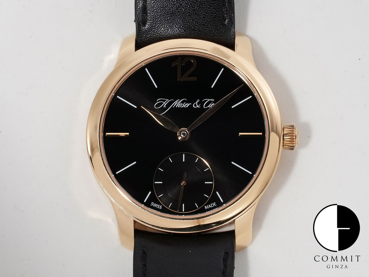 H. Moser Mayu Ref. 321.503-007 Rose Gold Black Dial Pre-owned v8bcbr7h