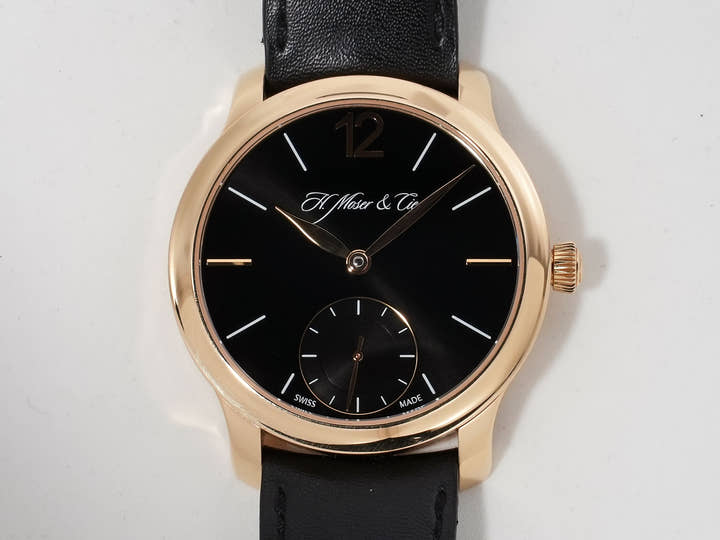 H. Moser Mayu Ref. 321.503-007 Rose Gold Black Dial Pre-owned v8bcbr7h