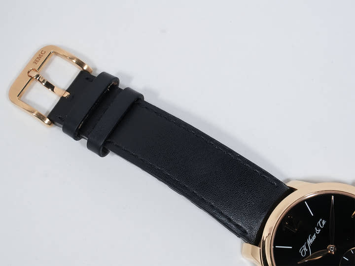 H. Moser Mayu Ref. 321.503-007 Rose Gold Black Dial Pre-owned v8bcbr7h