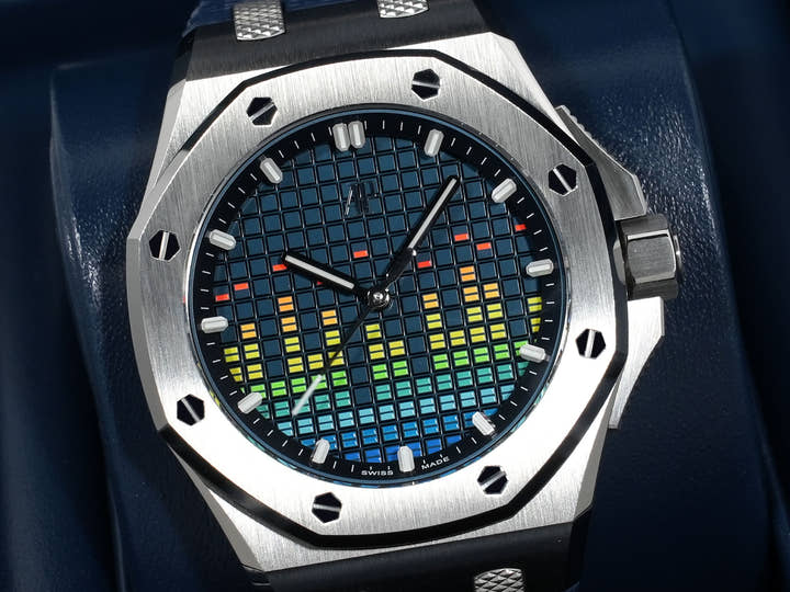 Audemars Piguet Royal Oak Offshore Music Edition Ref. 77600TI.OO.A343CA.01 Titanium Blue Dial Unused mzwpdi5h