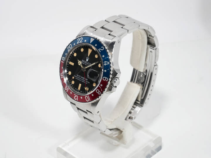 ロレックス GMTマスター Ref.1675 ステンレススチール ブラック文字盤 オイスターブレスレット 中古 cdkww4ir