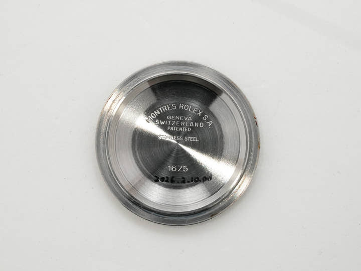 ロレックス GMTマスター Ref.1675 ステンレススチール ブラック文字盤 オイスターブレスレット 中古 cdkww4ir