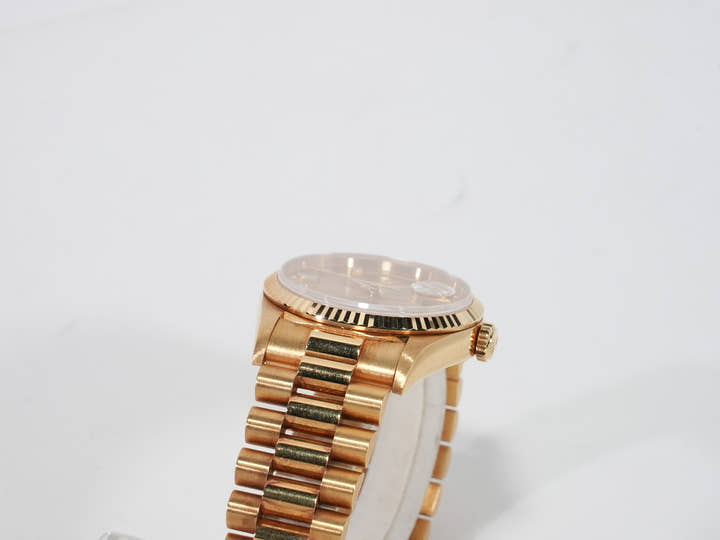 ロレックス デイデイト36 Ref.18238A イエローゴールド シャンパンx10Pダイヤ文字盤 中古 tzhaxm63