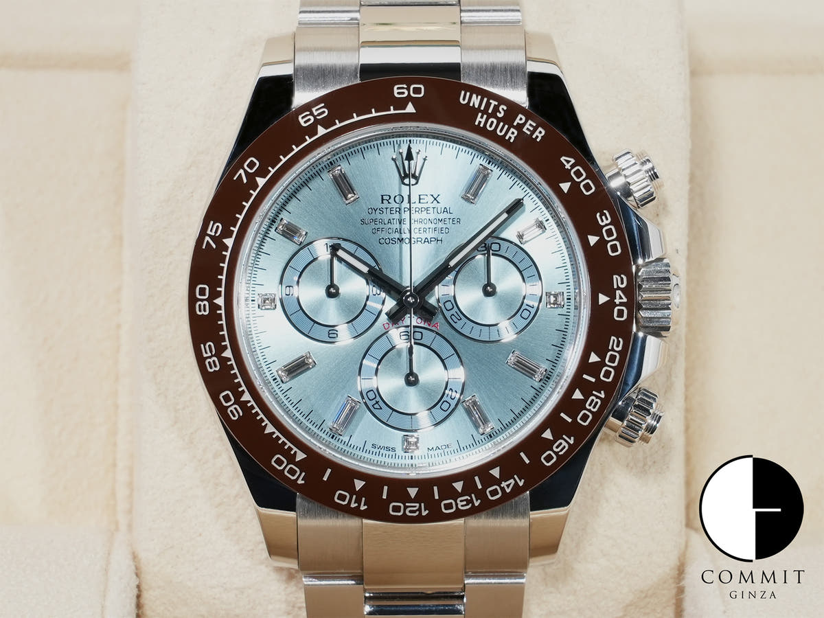 ロレックス デイトナ Ref.116506A プラチナ アイスブルー文字盤 中古 qbatm38m