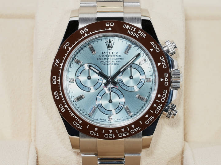 ロレックス デイトナ Ref.116506A プラチナ アイスブルー文字盤 中古 qbatm38m