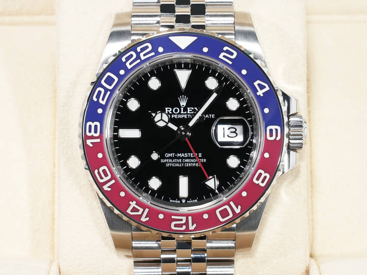 ロレックス GMTマスターII Ref.126710BLRO ステンレススチール ブラック文字盤 ジュビリーブレスレット 中古 rez63cvi