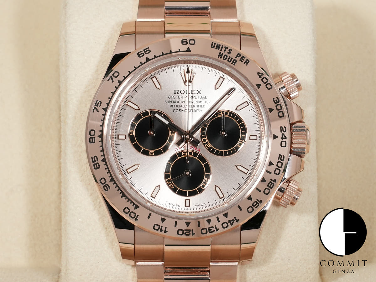ロレックス デイトナ Ref.126505 エバーローズゴールド サンダストxブライトブラック文字盤 未使用 v99wq7jq