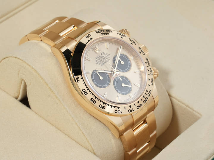 ロレックス デイトナ Ref.126508 イエローゴールド ゴールデンxブライトブラック文字盤 未使用 u4efqfv8