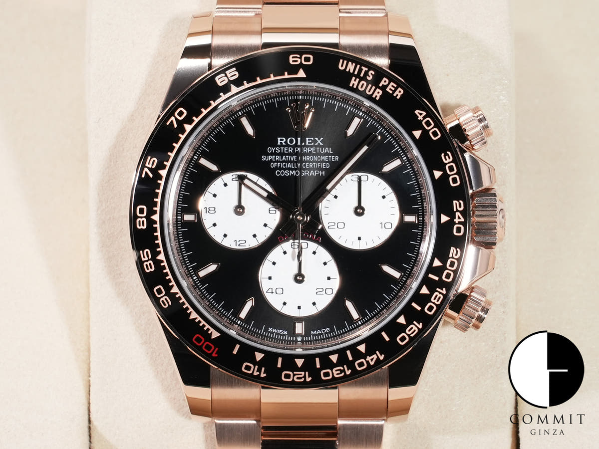 ロレックス デイトナ Ref.126525LN エバーローズゴールド ブライトブラック文字盤 未使用 csmycqrh