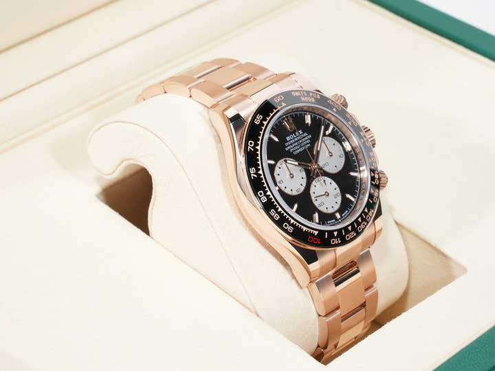ロレックス デイトナ Ref.126525LN エバーローズゴールド ブライトブラック文字盤 未使用 csmycqrh