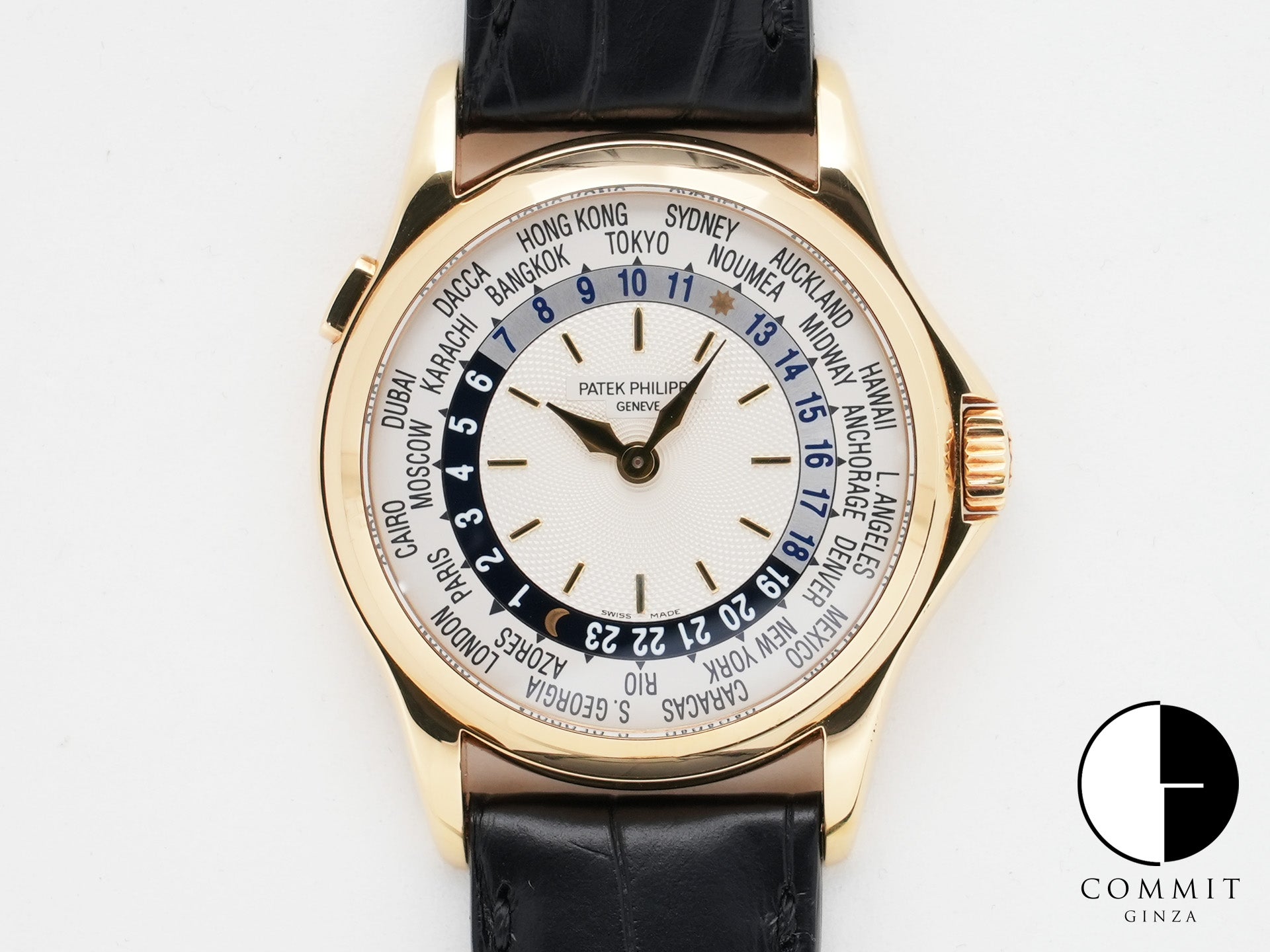 パテックフィリップ コンプリケーション ワールドタイム Ref.5110J-001 イエローゴールド シルバー文字盤 中古 3m2s9qng